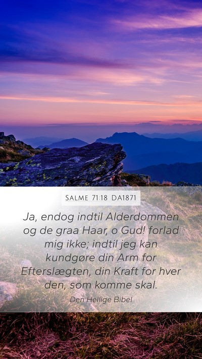 Salme 71:18 DA1871 Bible Verse Image