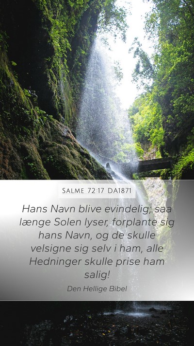 Salme 72:17 DA1871 Bible Verse Image