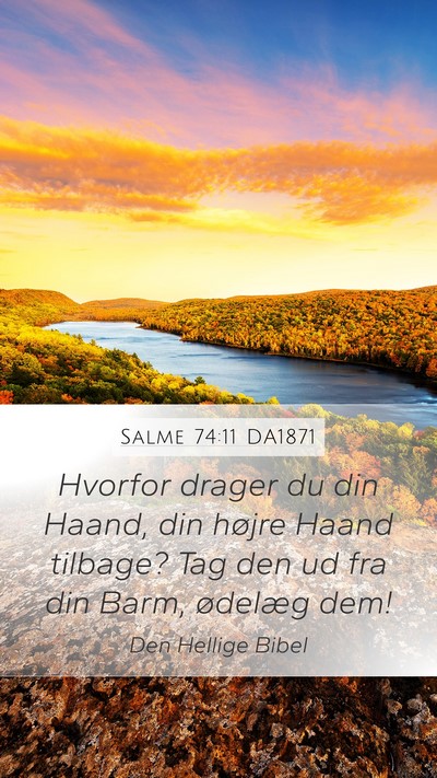 Salme 74:11 DA1871 Bible Verse Image