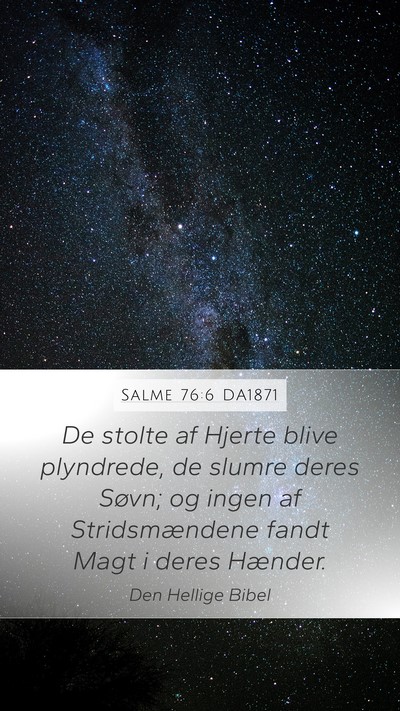 Salme 76:6 DA1871 Bible Verse Image
