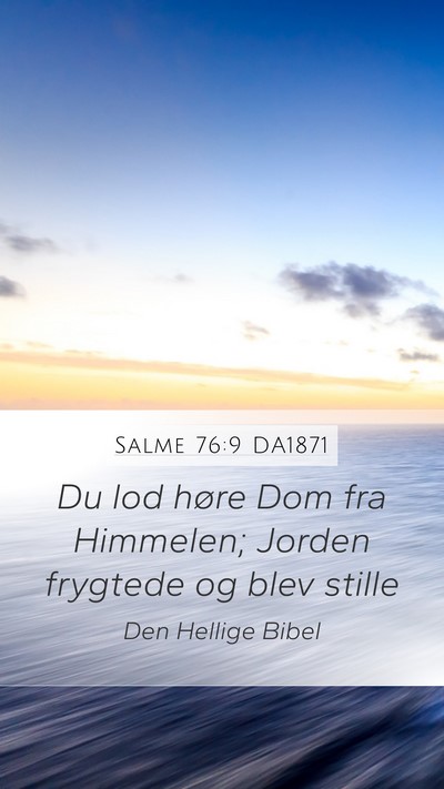Salme 76:9 DA1871 Bible Verse Image