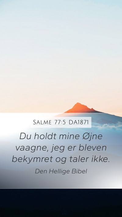 Salme 77:5 DA1871 Bible Verse Image