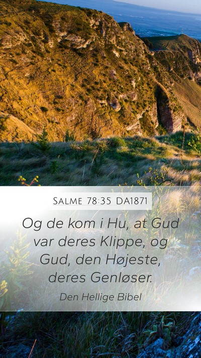 Salme 78:35 DA1871 Bible Verse Image