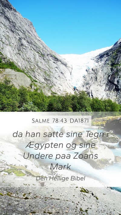Salme 78:43 DA1871 Bible Verse Image
