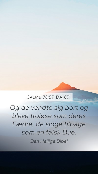Salme 78:57 DA1871 Bible Verse Image