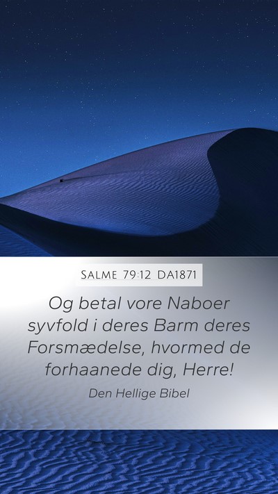 Salme 79:12 DA1871 Bible Verse Image