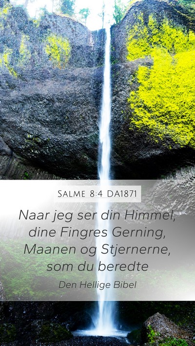 Salme 8:4 DA1871 Bible Verse Image