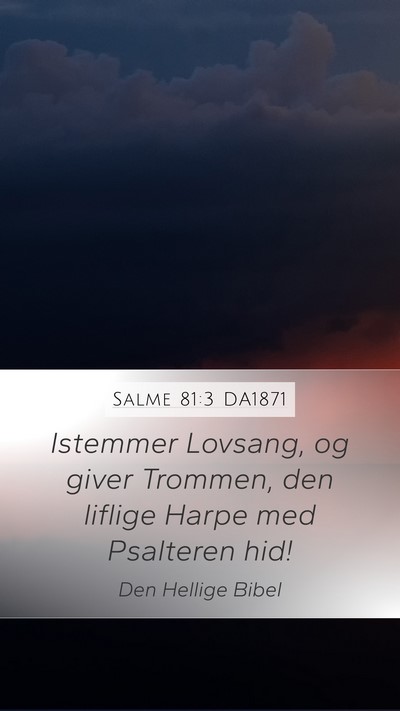 Salme 81:3 DA1871 Bible Verse Image