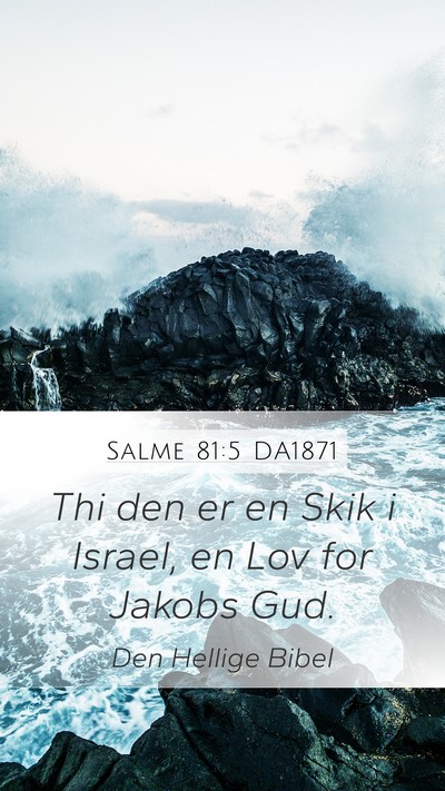 Salme 81:5 DA1871 Bible Verse Image