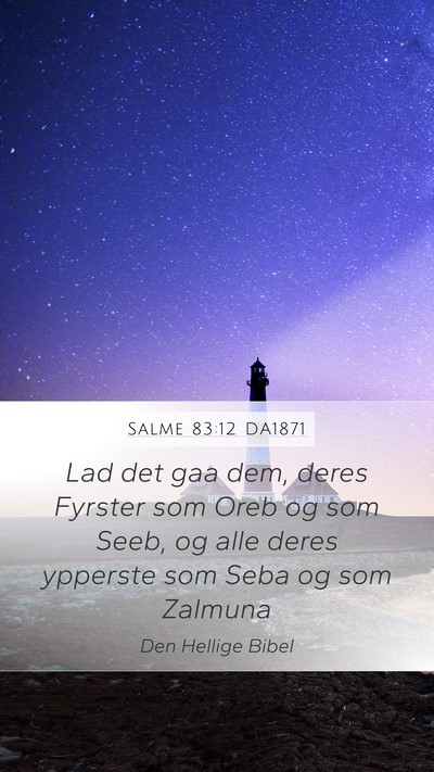 Salme 83:12 DA1871 Bible Verse Image