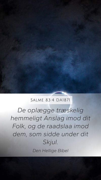 Salme 83:4 DA1871 Bible Verse Image