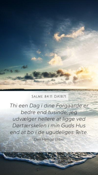 Salme 84:11 DA1871 Bible Verse Image