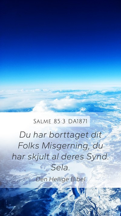 Salme 85:3 DA1871 Bible Verse Image