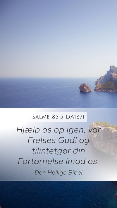 Salme 85:5 DA1871 Bible Verse Image
