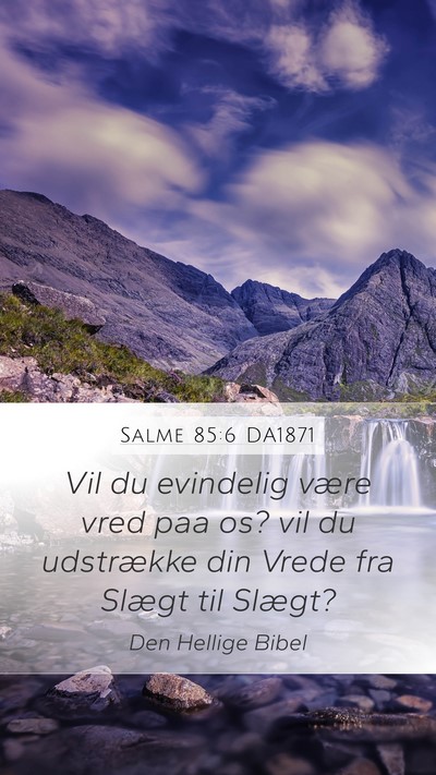 Salme 85:6 DA1871 Bible Verse Image