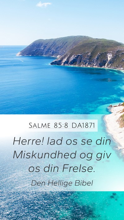 Salme 85:8 DA1871 Bible Verse Image