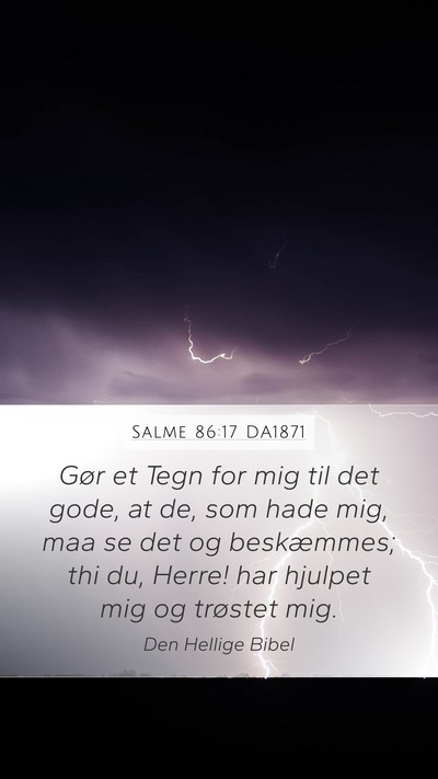 Salme 86:17 DA1871 Bible Verse Image