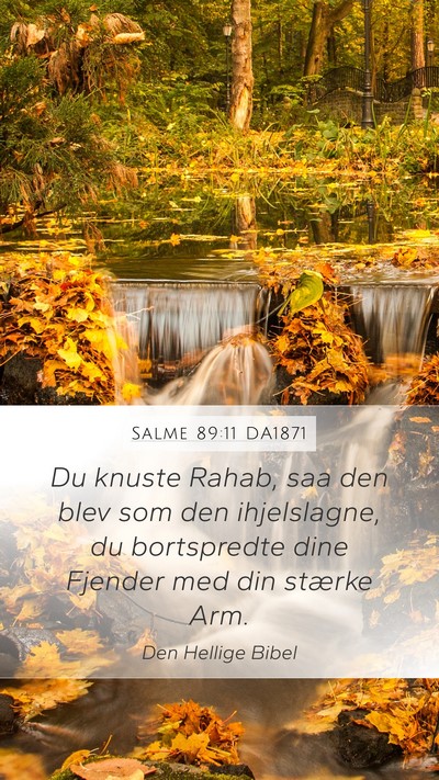 Salme 89:11 DA1871 Bible Verse Image