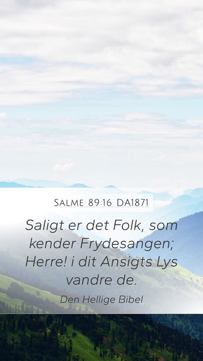 Salme 89:16 DA1871 Bible Verse Image