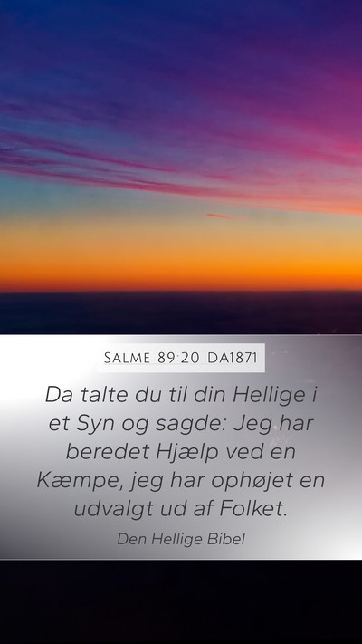 Salme 89:20 DA1871 Bible Verse Image