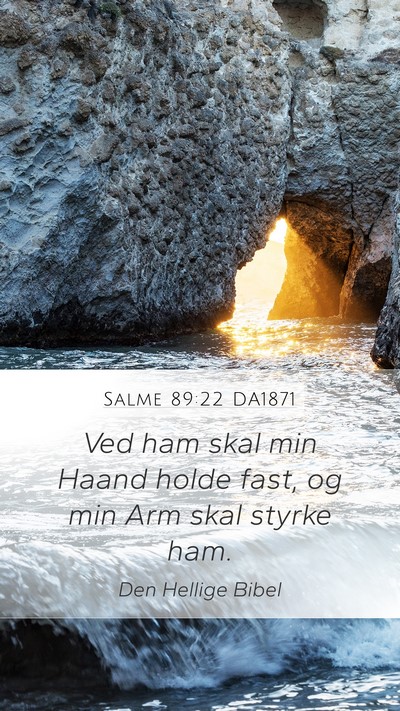 Salme 89:22 DA1871 Bible Verse Image