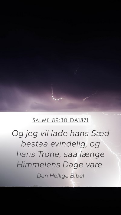 Salme 89:30 DA1871 Bible Verse Image
