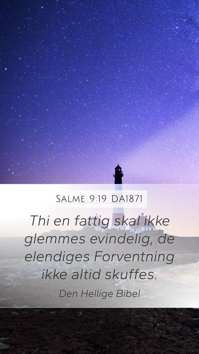 Salme 9:19 DA1871 Bible Verse Image