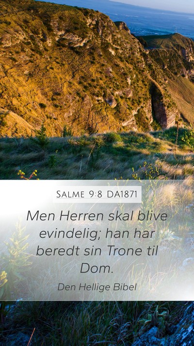 Salme 9:8 DA1871 Bible Verse Image