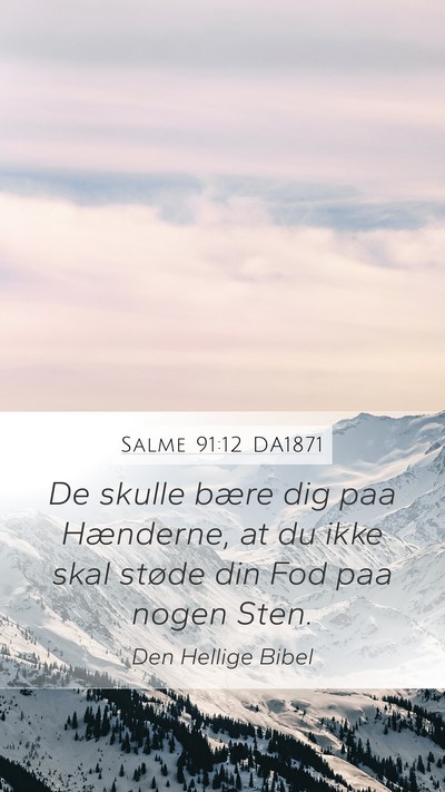 Salme 91:12 DA1871 Bible Verse Image