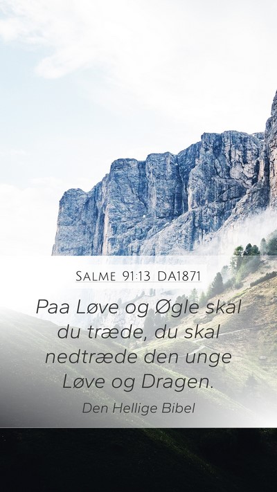 Salme 91:13 DA1871 Bible Verse Image