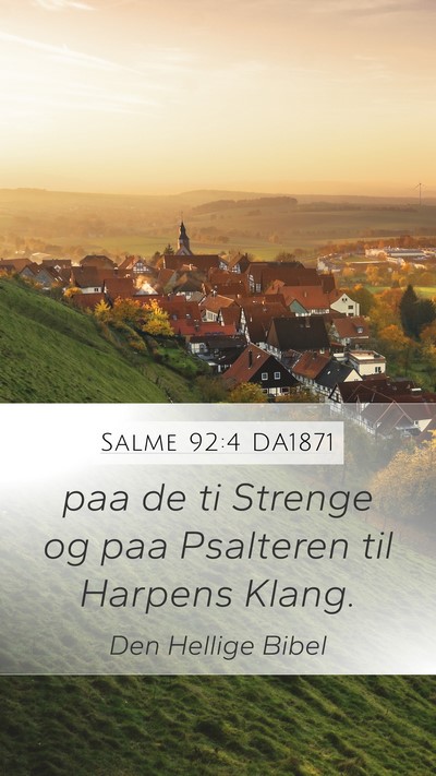Salme 92:4 DA1871 Bible Verse Image