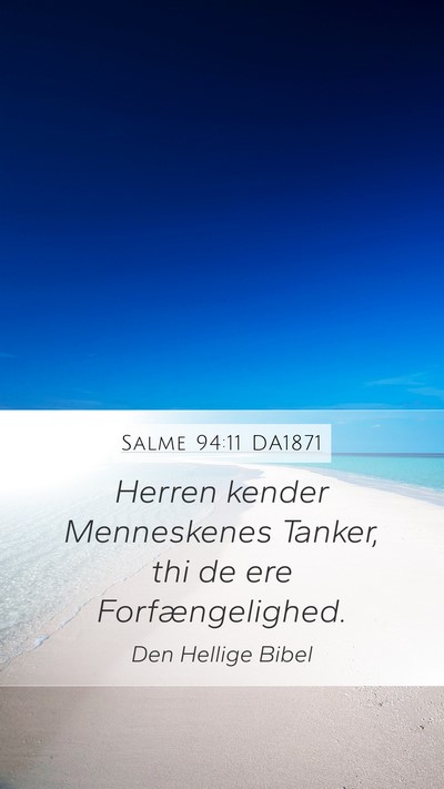 Salme 94:11 DA1871 Bible Verse Image