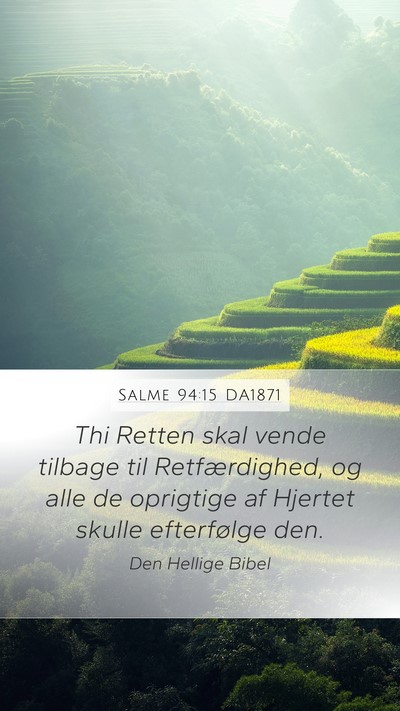 Salme 94:15 DA1871 Bible Verse Image