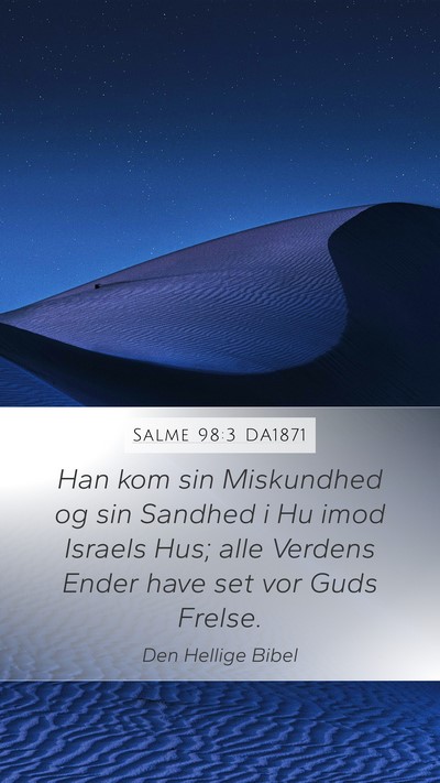 Salme 98:3 DA1871 Bible Verse Image