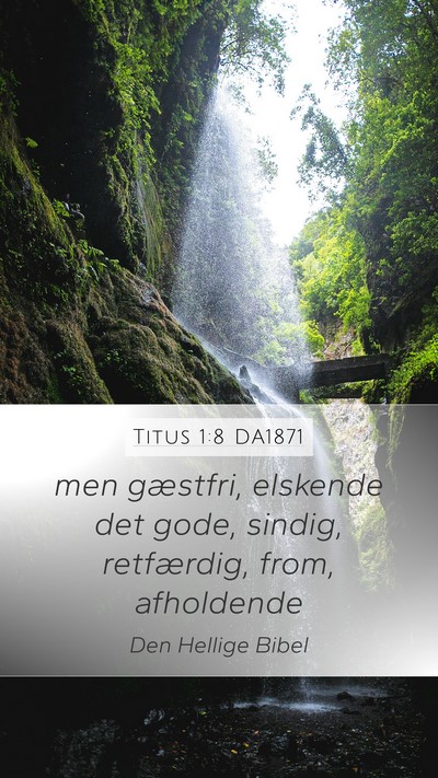 Titus 1:8 DA1871 Bible Verse Image