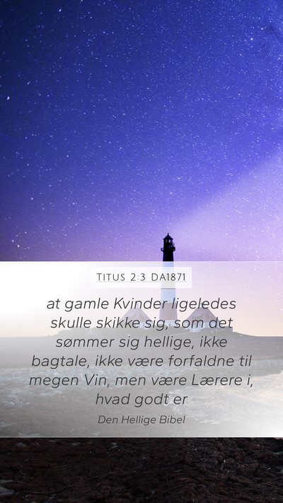 Titus 2:3 DA1871 Bible Verse Image