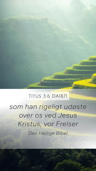 Titus 3:6 DA1871 Bible Verse Image
