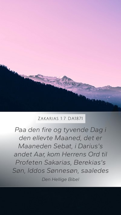 Zakarias 1:7 DA1871 Bible Verse Image