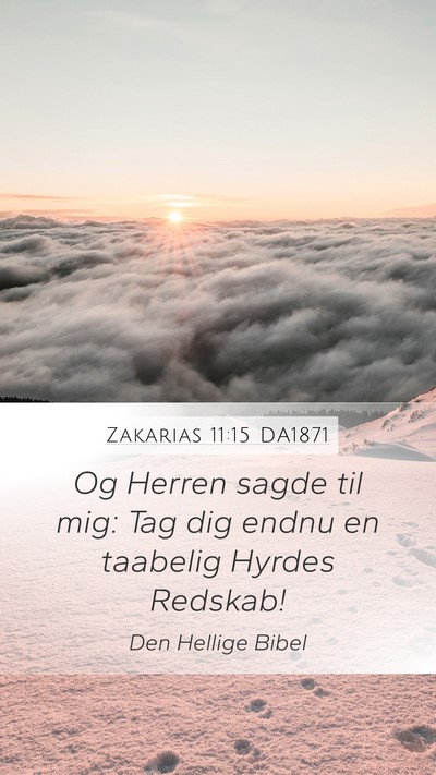 Zakarias 11:15 DA1871 Bible Verse Image