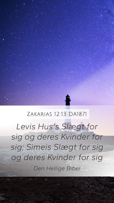 Zakarias 12:13 DA1871 Bible Verse Image