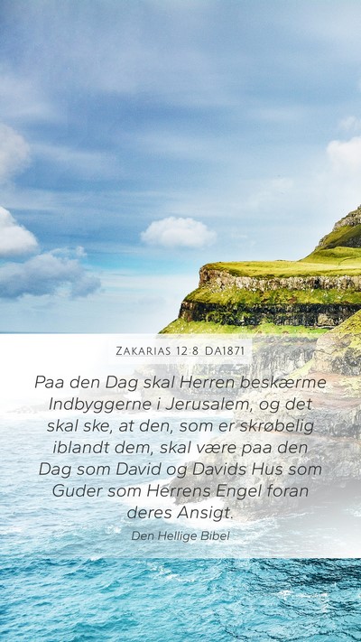Zakarias 12:8 DA1871 Bible Verse Image