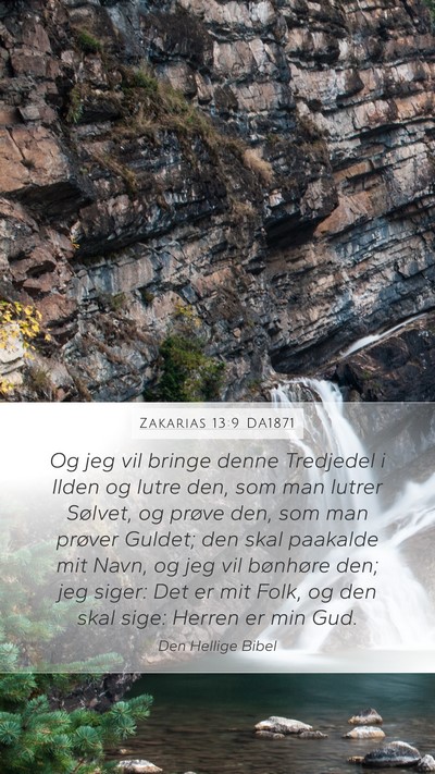 Zakarias 13:9 DA1871 Bible Verse Image
