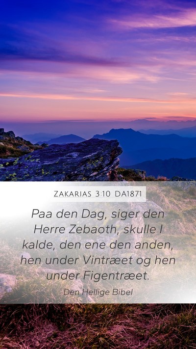 Zakarias 3:10 DA1871 Bible Verse Image