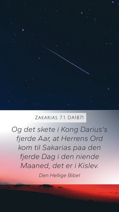 Zakarias 7:1 DA1871 Bible Verse Image