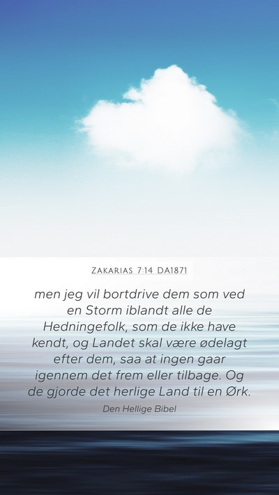 Zakarias 7:14 DA1871 Bible Verse Image