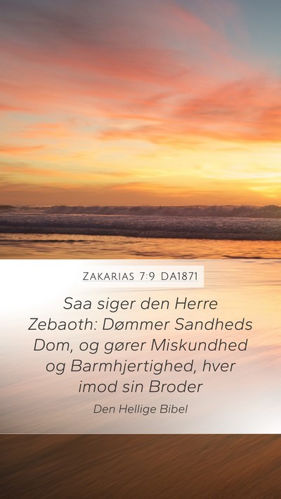 Zakarias 7:9 DA1871 Bible Verse Image