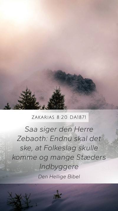 Zakarias 8:20 DA1871 Bible Verse Image