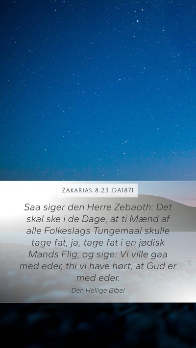 Zakarias 8:23 DA1871 Bible Verse Image