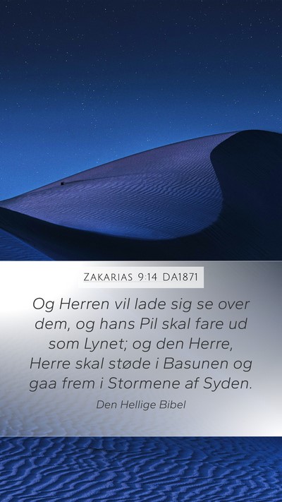 Zakarias 9:14 DA1871 Bible Verse Image