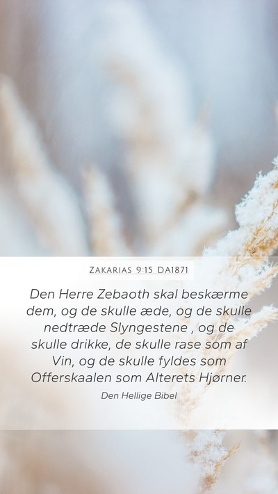 Zakarias 9:15 DA1871 Bible Verse Image